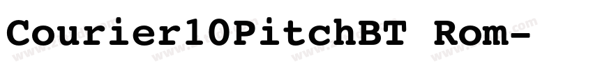 Courier10PitchBT Rom字体转换